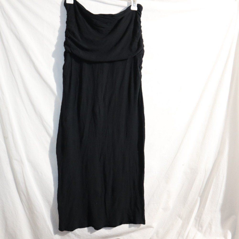 James Perse Tube Top Sleeveless Black Dress Size 3 USA Large - Picture 3 of 13